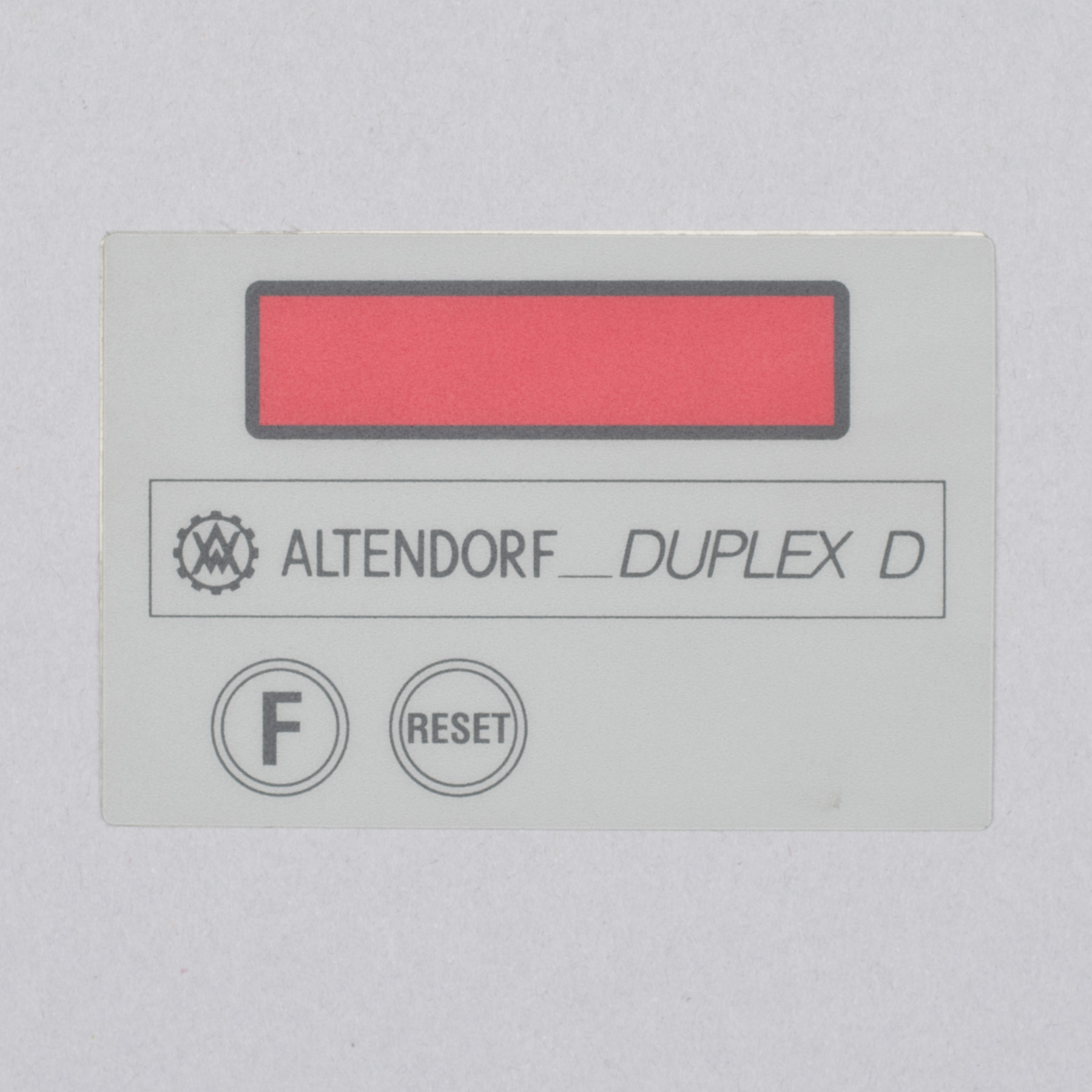 Folie für Digitalanzeige DUPLEX D