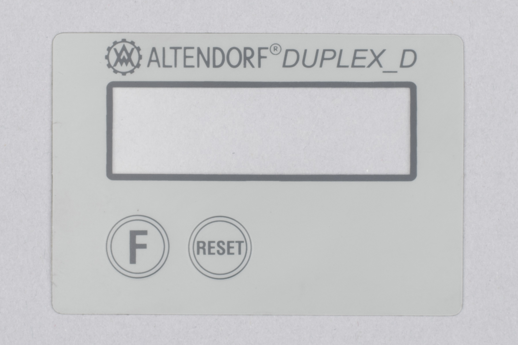Folie für Digitalanzeige DUPLEX D