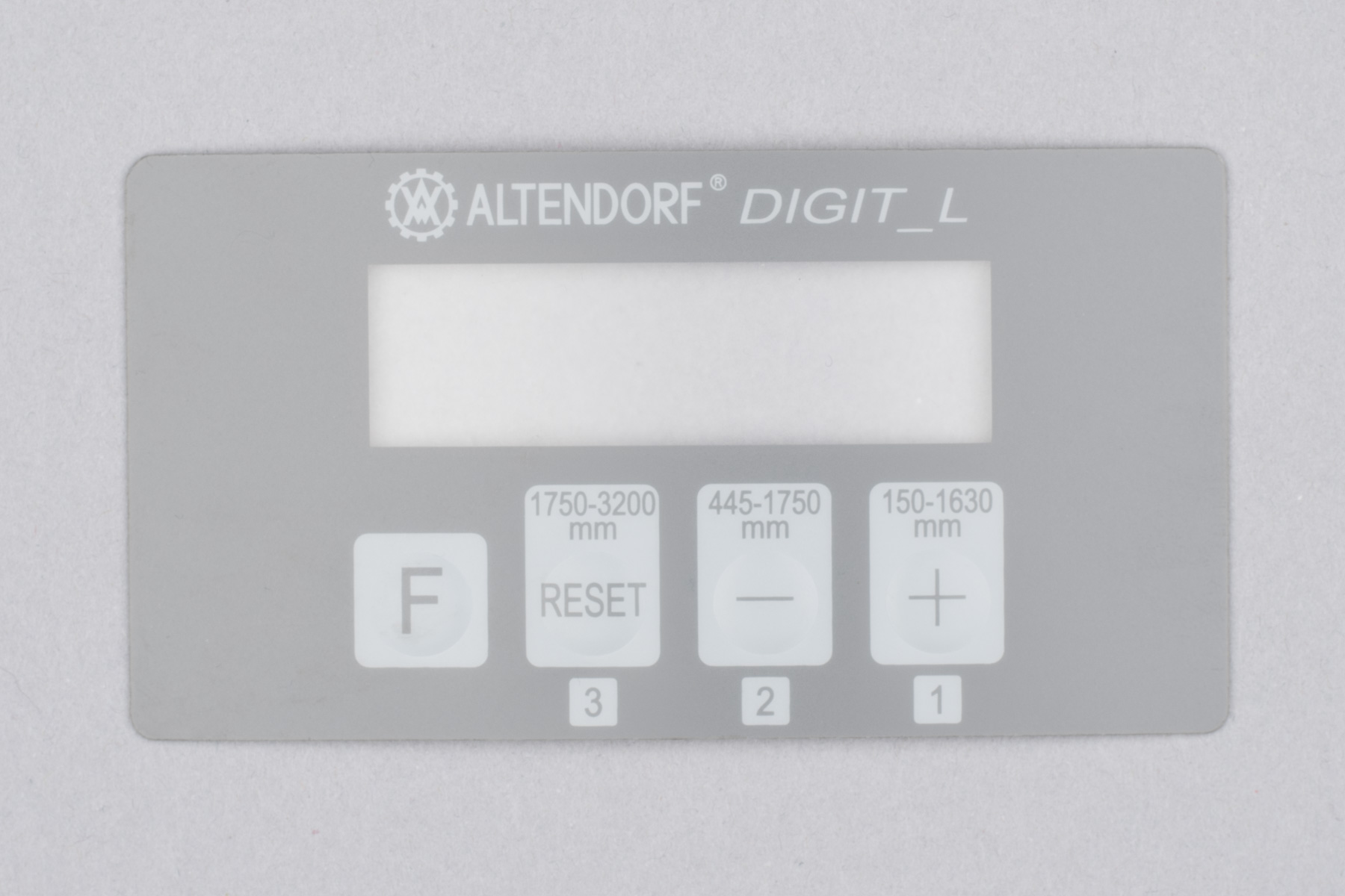 Folie für Digitalanzeige am Winkelanschlag